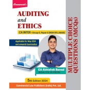 Commercial's Auditing and Ethics (MCQs Book) for CA Inter Group II Paper 5 May 2024 Exam (New Syllabus) by CA. Abhishek Bansal